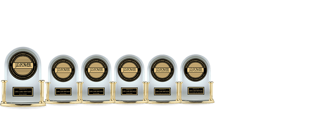 Most awarded independent senior living company in the history of the J.D. Power U.S. Senior Living Satisfaction Study